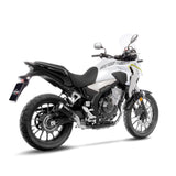 LV SLIP-ON | LV-10 | STAINLESS BLACK | CB500 F / X / CBR500R '19> (fits w orig. cent stand)