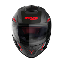 NHN808071 N80-8 Full Face Wanted | Flat Grey-Black-Red (71)
