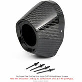 T5/T6 3.5" CARBON END CAP | 3.5" outer (twin systems 1.5" hole)