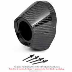 T5/T6 3.5" CARBON END CAP | 3.5" outer (twin systems 1.5" hole)