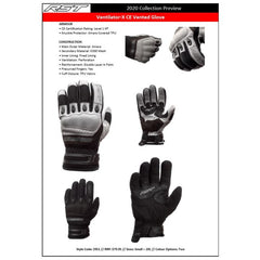 RSGS2951 Ventilator-X CE Vented Glove Black-Silver (19)