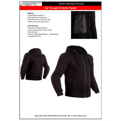 RSHK2422 Zip Through Kevlar Hoody Black (10)