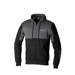 RSHK3467 Team Zip Through CE Kevlar Hoodie Black-Grey (14)