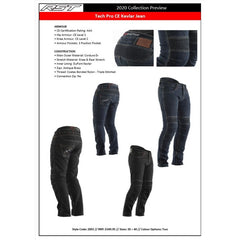 RSJK2002 Tech Pro CE Kevlar Jeans Blue (70)