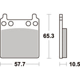 SBS 509HF FRONT/REAR PADS | CERAMIC STREET