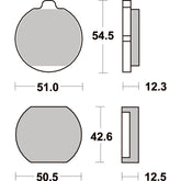 SBS 510HF FRONT/REAR PADS | CERAMIC STREET