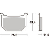 SBS 533HF FRONT/REAR PADS | CERAMIC STREET