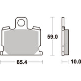 SBS 547HF FRONT/REAR PADS | CERAMIC STREET