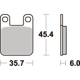 SBS 559RSI FRONT/REAR PADS | SINTER OFF ROAD RACE