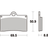 SBS 566DC FRONT PADS | DUAL CARBON RACE (RACE USE ONLY)