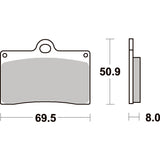 SBS 566DC FRONT PADS | DUAL CARBON RACE (RACE USE ONLY)