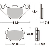 SBS 586SI FRONT/REAR PADS | SINTER OFF ROAD