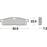 SBS 589RSI FRONT/REAR PADS | SINTER OFF ROAD RACE