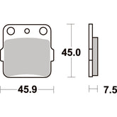 SBS 592RSI FRONT/REAR PADS | SINTER OFF ROAD RACE