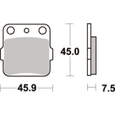 SBS 592SI FRONT/REAR PADS | SINTER OFF ROAD