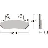 SBS 593HS FRONT PADS | SINTER STREET