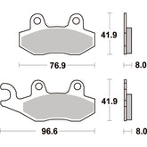 SBS 611HF FRONT/REAR PADS | CERAMIC STREET