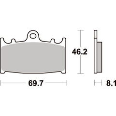 SBS 631SP FRONT PADS | EVO SINTER STREET >> SB631HS / SB631RST