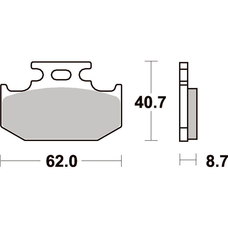 SBS 632HF Front/Rear Pads | Ceramic Street