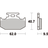 SBS 648HF Front/Rear Pads | Ceramic Street