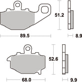 SBS 687LS Rear Pads | Sinter Street