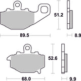SBS 687LS REAR PADS | SINTER STREET