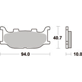 SBS 691HS FRONT PADS | SINTER STREET