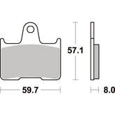 SBS 715LS Rear Pads | Sinter Street