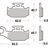 SBS 767SI Front/Rear Pads | Sinter Off Road