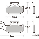 SBS 767SI FRONT/REAR PADS | SINTER OFF ROAD