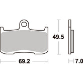 SBS 782H.HS Front Pads | Sinter Street American V-Twin