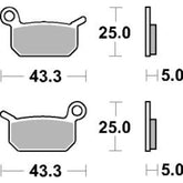 SBS 794SI Front/Rear Pads | Sinter Off Road