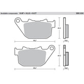 SBS 808H.LS Rearpads | Sinter Street American V-Twin