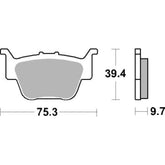 SBS 813SI Front/Rear Pads | Sinter Off Road