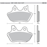 SBS 826H.LS Rear Pads | Sinter Street American V-Twin