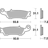 SBS 840SI Front/Rear Pads | Sinter Off Road
