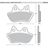 SBS 846H.LS Rear Pads | Sinter Street American V-Twin