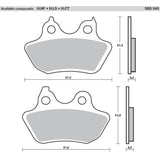 SBS 846H.LS REAR PADS | SINTER STREET AMERICAN V-TWIN
