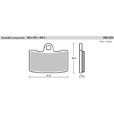 SBS 856H.HS FRONT PADS | SINTER STREET >> SB856HS