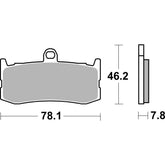 SBS 864SP Front Pads | EVO Sinter Street >> SB864HS