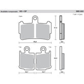 SBS 869HS Front Pads | Sinter Street