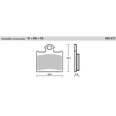 SBS 872SI Front/Rear Pads | Sinter Off Road