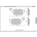 SBS 881LS REAR PADS | SINTER STREET