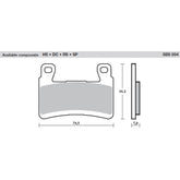 SBS 894HS Front Pads | Sinter Street