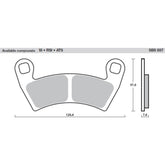 SBS 897SI FRONT/REAR PADS | SINTER >> SB897ATS