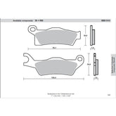 SBS 910SI Front/Rear Pads | Sinter Off Road