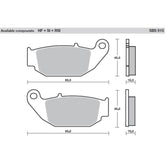 SBS 915SI Front/Rear Pads | Sinter Off Road