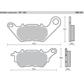 SBS 932HF Rear Pads | Ceramic Street