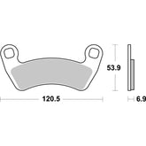 SBS 978SI Front/Rear Pads | Sinter Off Road