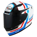 SUK6T10001 TRACK-1 E06 NINETY SEVEN HELMET | WHITE-RED